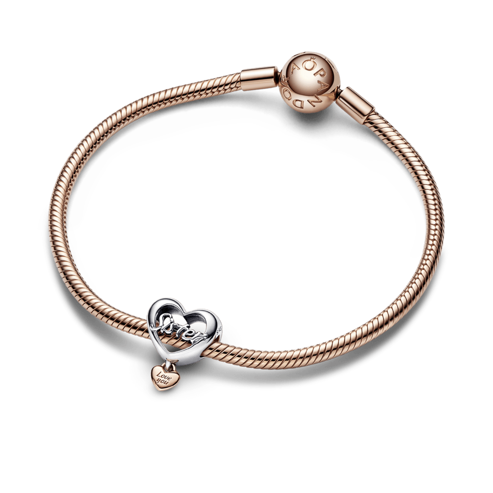 Love You Sister Heart Charm pakabukas - Pandora Lietuva