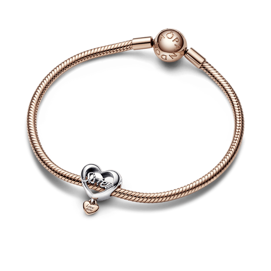 Love You Sister Heart Charm pakabukas - Pandora Lietuva