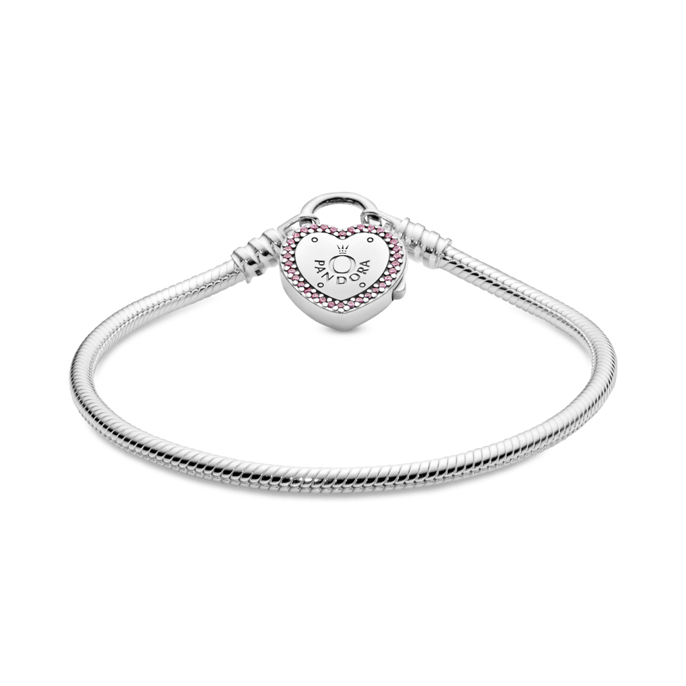 Lygi sidabrinė apyrankė „Užrakink savo pažadą“ iš kolekcijos „Akimirkos“ - Pandora Lietuva