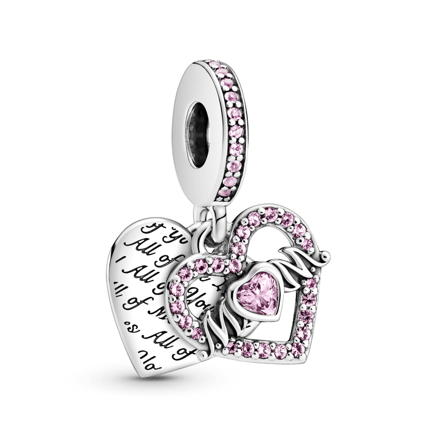 Mamai skirtas karoliukas-pakabukas su širdele - Pandora LT