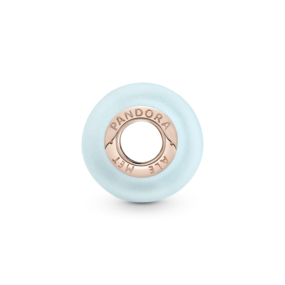 Matinis mėlynas Murano stiklo karoliukas - Pandora LT