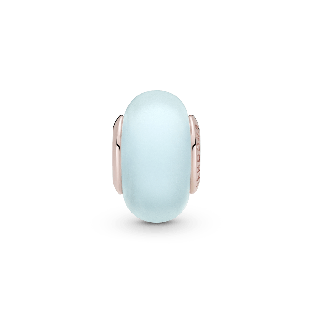 Matinis mėlynas Murano stiklo karoliukas - Pandora LT