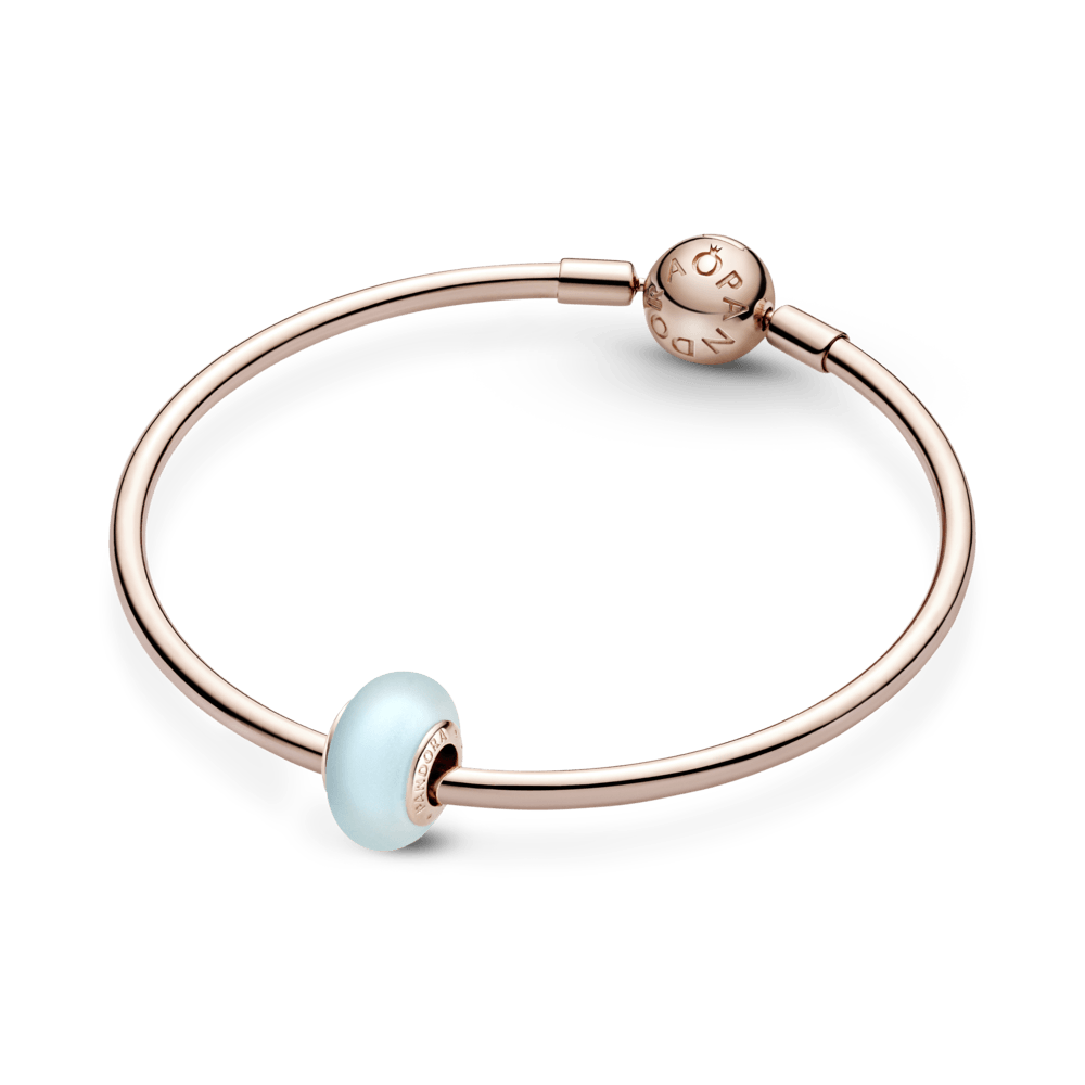 Matinis mėlynas Murano stiklo karoliukas - Pandora LT