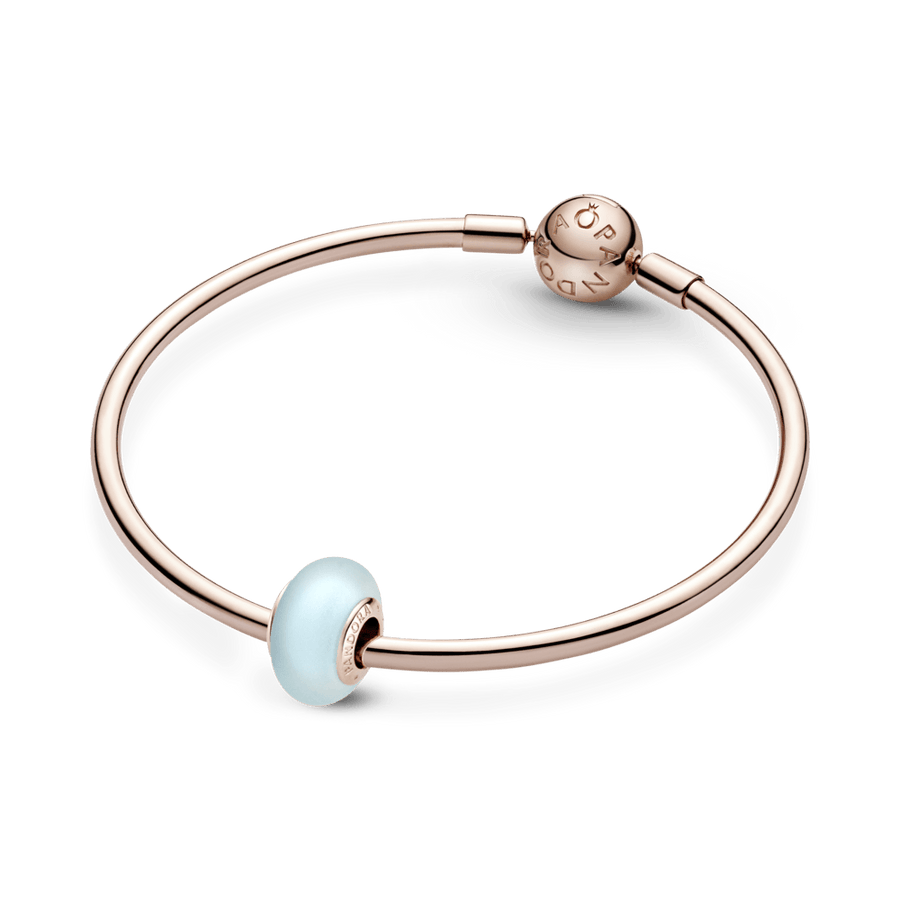 Matinis mėlynas Murano stiklo karoliukas - Pandora LT