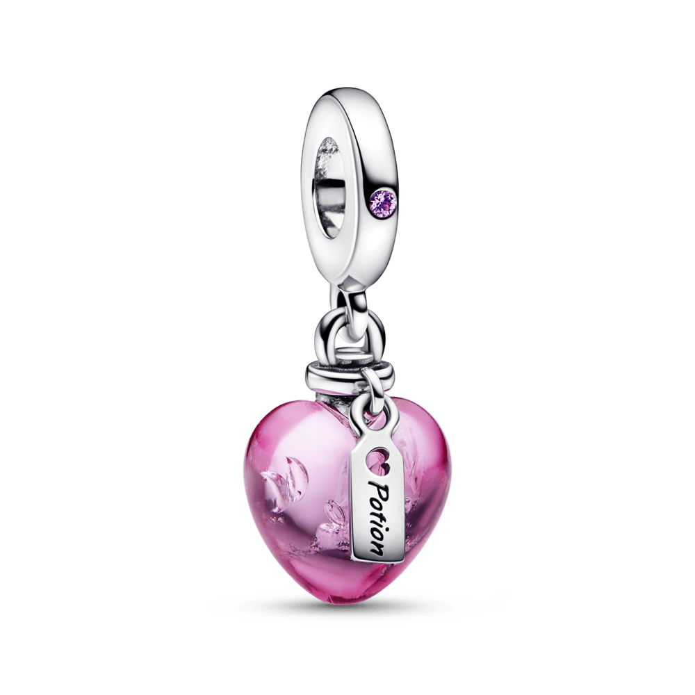 Meilės eliksyras Murano stiklo širdelės pakabukas - Pandora LT