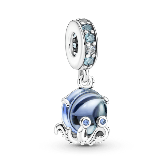 Murano stiklo mielas aštuonkojo karoliukas - Pandora LT