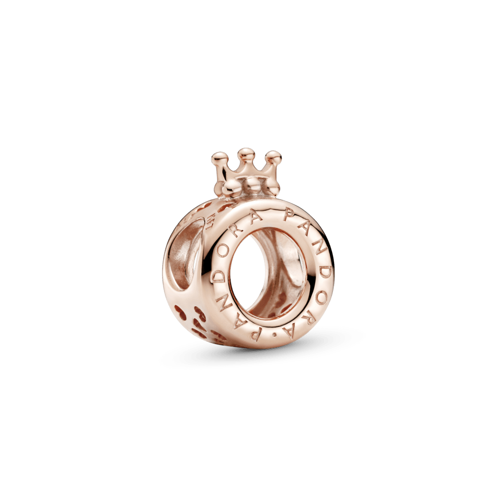 „O“ formos karoliukas su Pandora logotipu ir karūnėle - Pandora LT