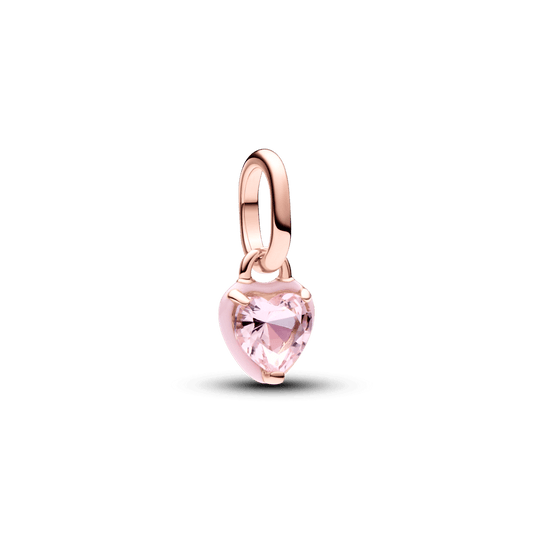 Pandora ME mažulytis širdies formos karoliukas-pakabukas „Rožinė čakra“ - Pandora Lietuva