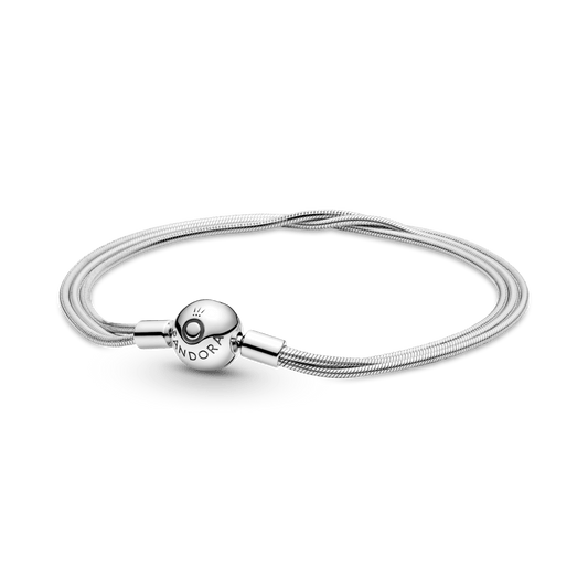 „Pandora Moments” gyvatės rašto grandinėlių apyrankė. - Pandora LT