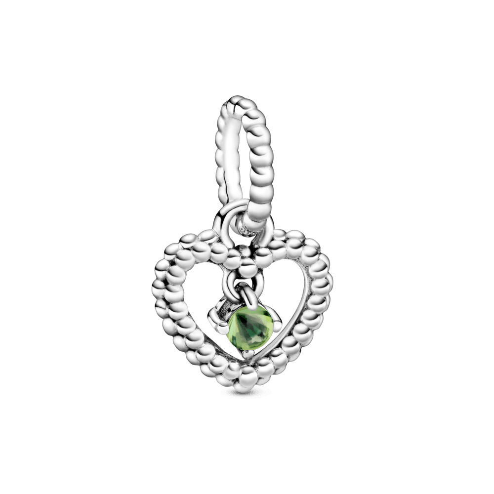 Pavasario žalumos širdelės formos kabantis karoliukas - Pandora LT