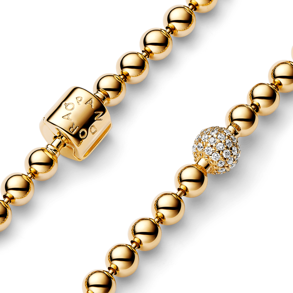 Pavé ir Karoliukų Apyrankė - Pandora Lietuva