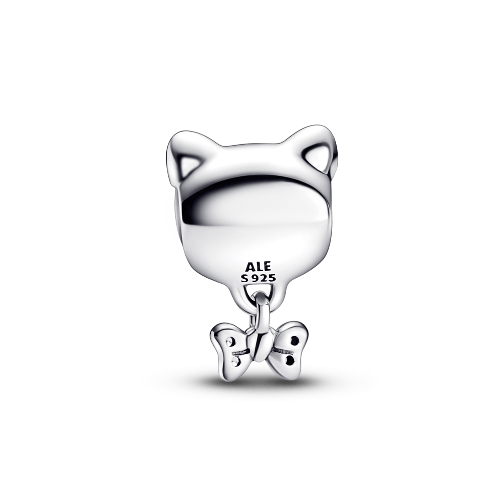 Pet Cat & Bow Charm pakabukas - Pandora Lietuva