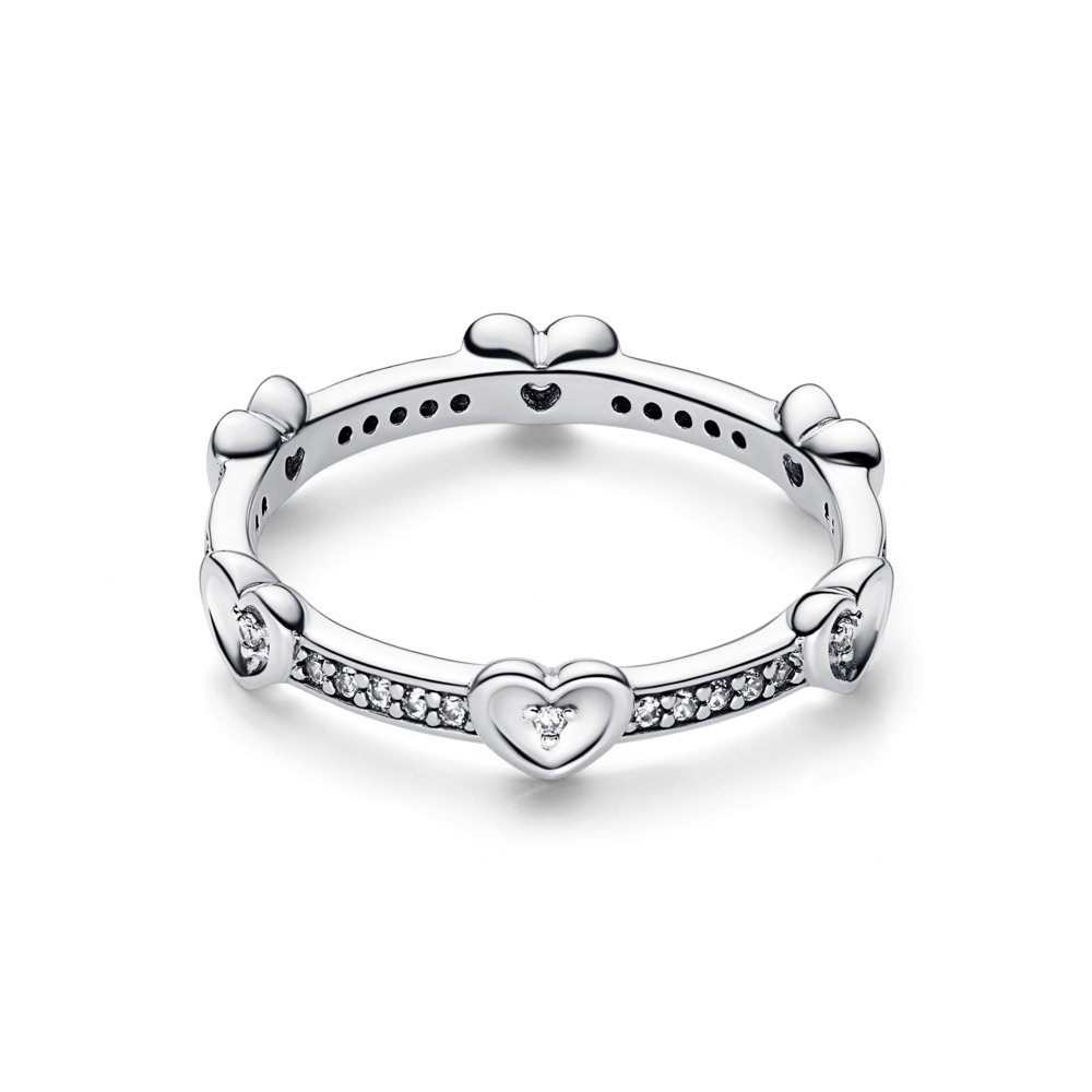 Radiant Sparkling Hearts Ring žiedas - Pandora LT