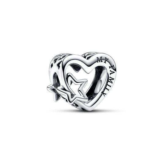 Šeimos Širdies ir Žvaigždės Karoliukas - Pandora Lietuva