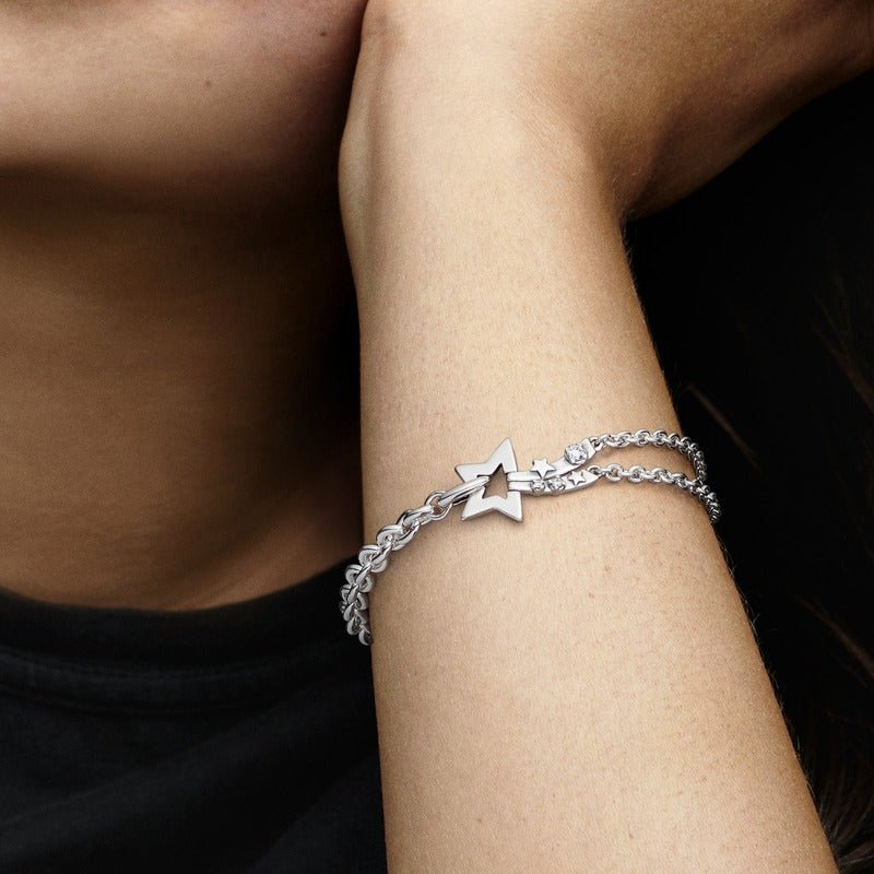 Shooting Star Double Chain Bracelet apyrankė - Pandora LT