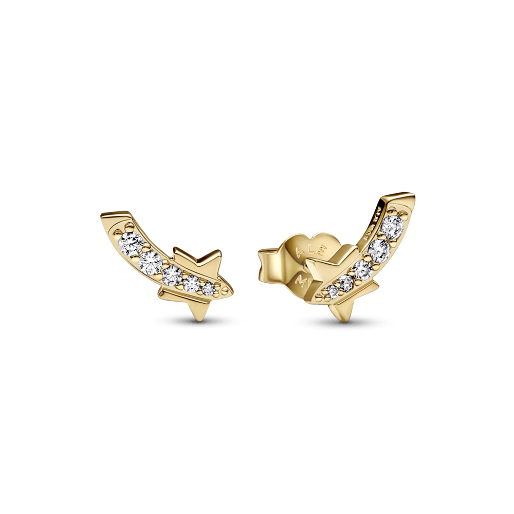 Shooting Star Pavé Stud Earrings auskarai - Pandora LT