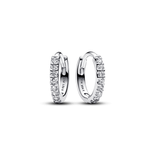 Smulkūs Spindinčios Apdailos Lankeliai - Auskarai - Pandora Lietuva