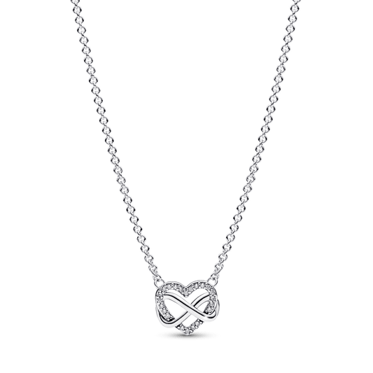 Sparkling Infinity Heart Collier vėrinys - Pandora Lietuva