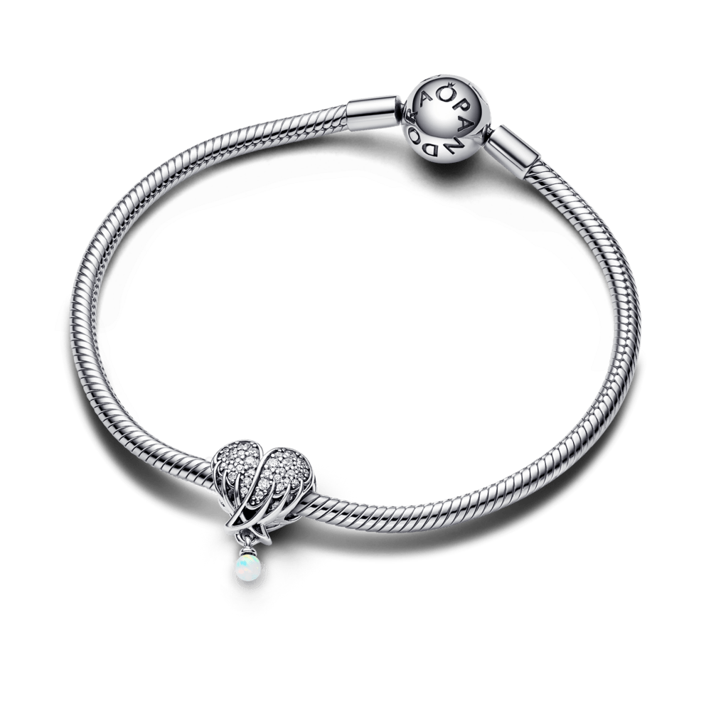 Spindintis Angelų Sparnų ir Širdelės Karoliukas - Pandora Lietuva