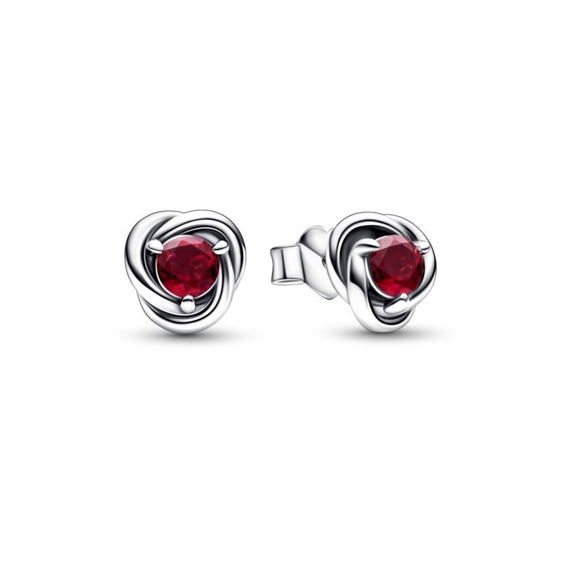 True Red Eternity Circle Stud auskarai - Pandora Lietuva