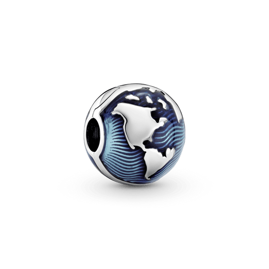 Užsegamas karoliukas su mėlynu gaubliu - Pandora LT