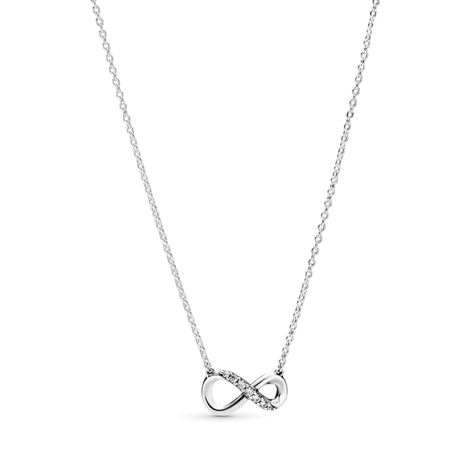 Žaižaruojantys begalybės koljė karoliai - Pandora Lietuva