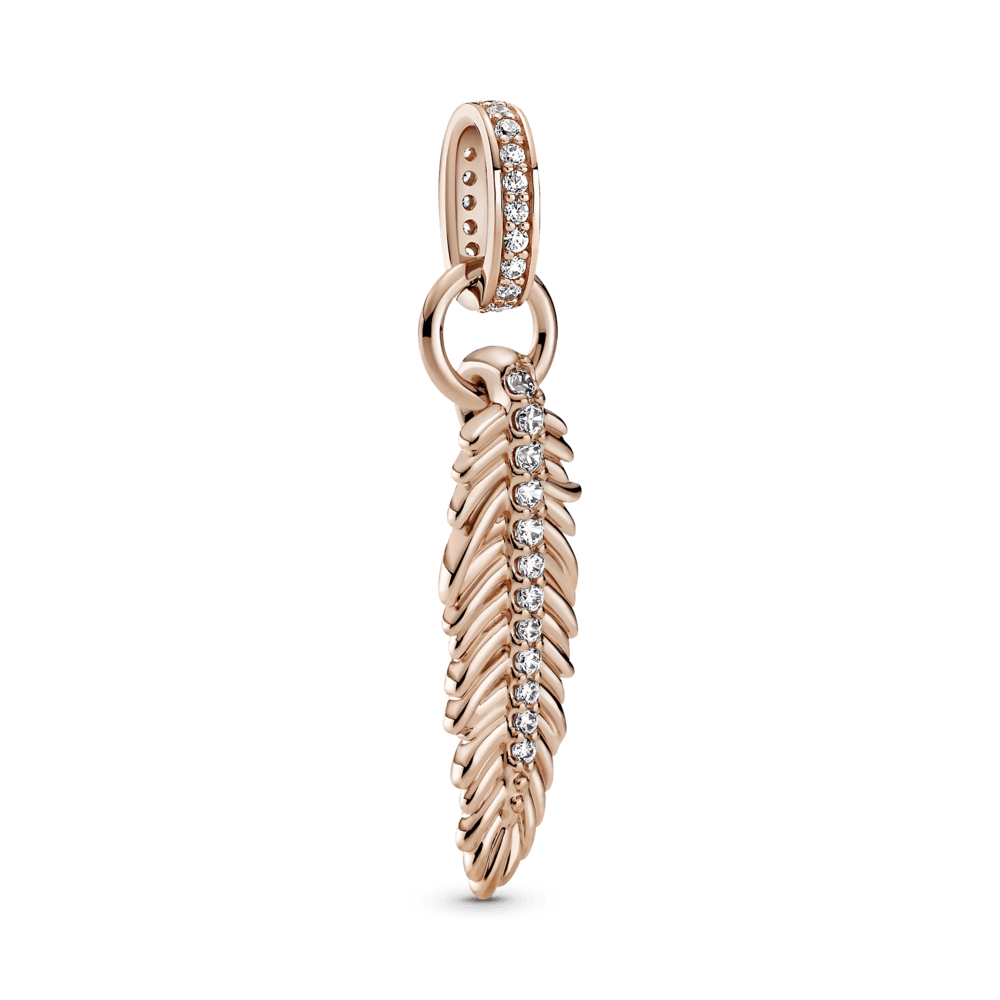 Žėrinčios plunksnos kabantis karoliukas - Pandora LT