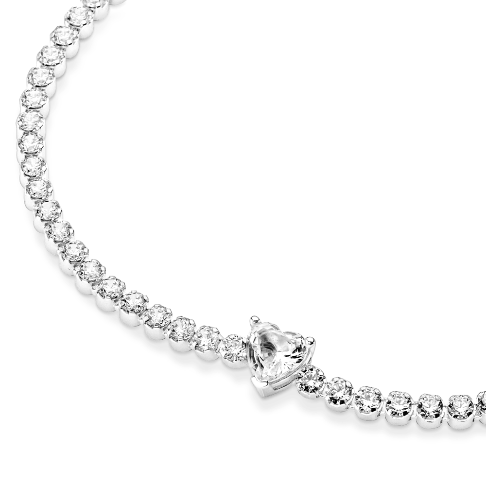 Žėrinti apyrankė su širdele - Pandora LT