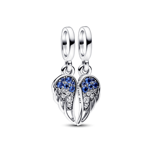 Žėrintis Dvigubas Angelo Sparnų Kabantis Karoliukas - Pandora Lietuva