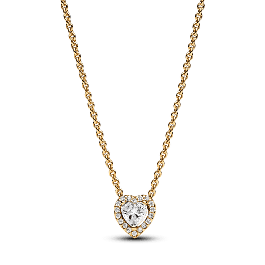 Žėrintis kaklo koljė su širdele - Pandora Lietuva