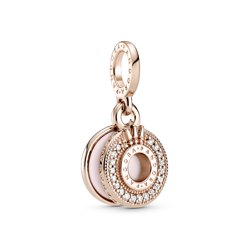 Žėrintis „O“ formos pavé stiliaus karoliukas-pakabukas su karūnėle - Pandora LT