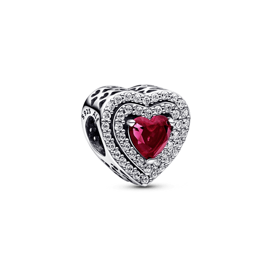 Žėrintis širdies formos charm - Pandora Lietuva