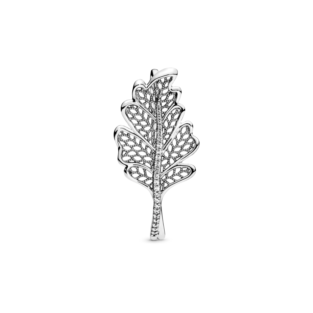 Žiedas su ąžuolo lapu - Pandora LT