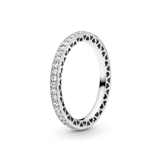 Žiedas Žėrinčios Širdys - Pandora LT