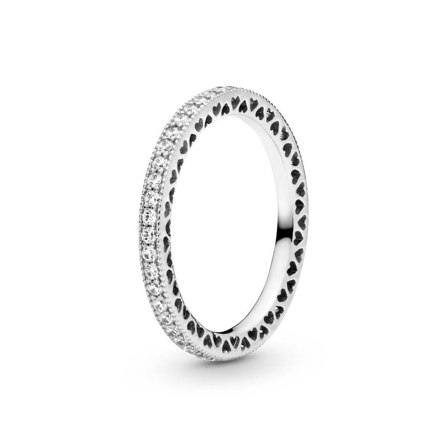 Žiedas Žėrinčios Širdys - Pandora LT