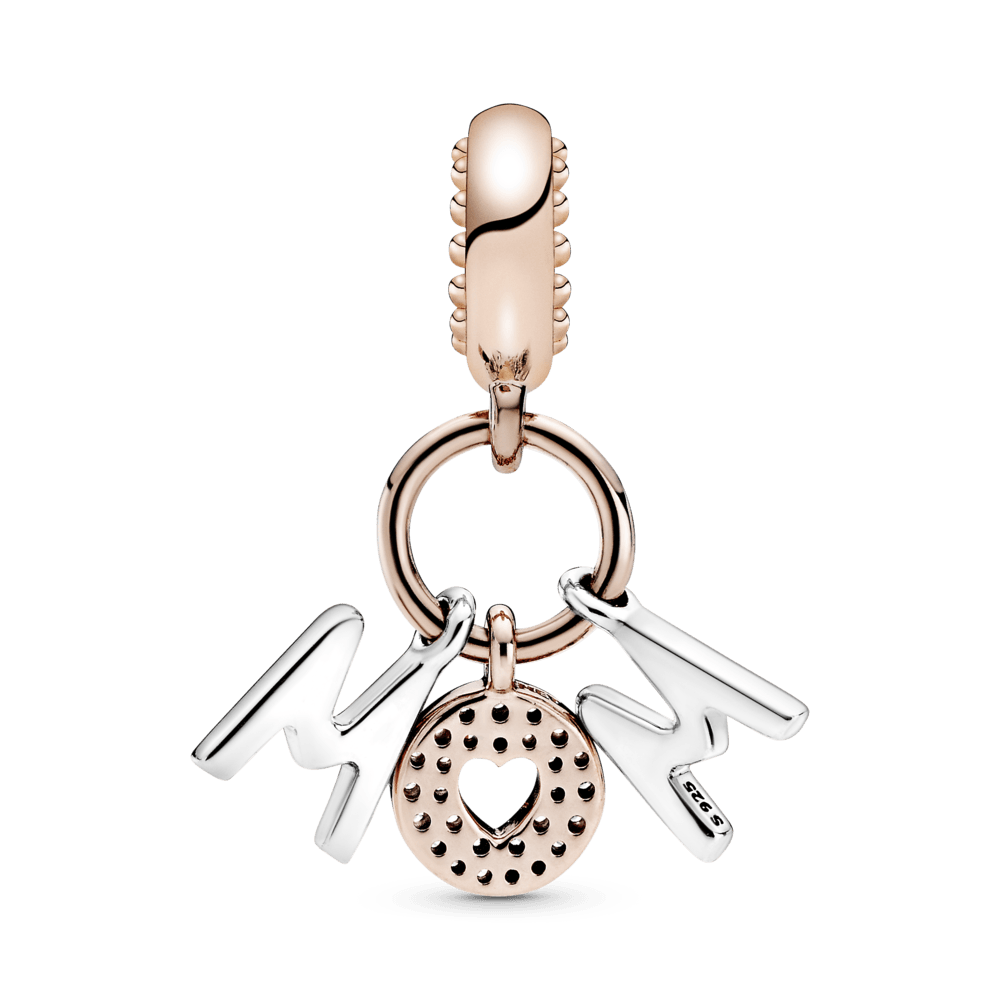 Žodžio mama raidžių pakabukas. - Pandora LT