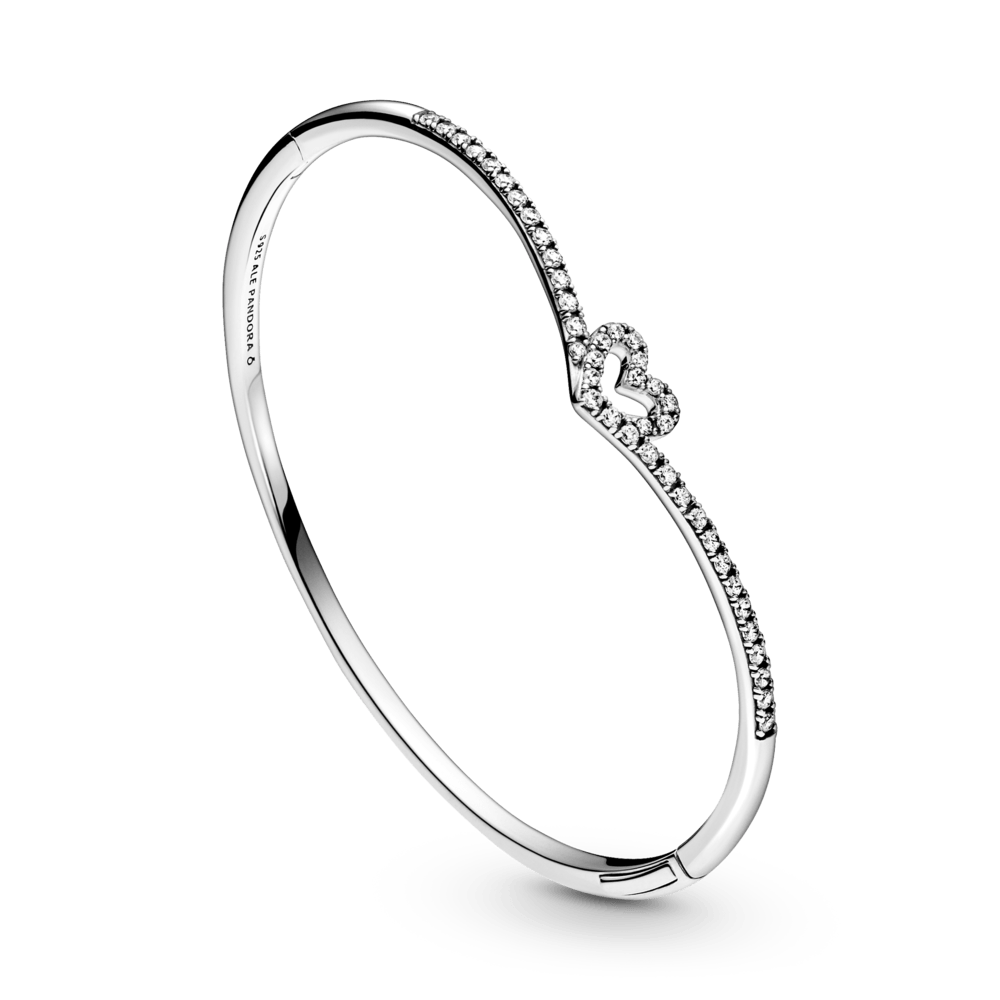 Žvilganti norų išsipildymo apyrankė su širdele - Pandora LT