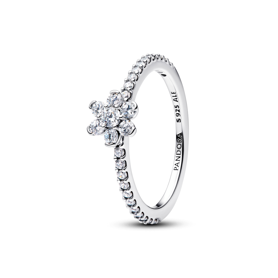 Spindintis žiedas „Gėlė“