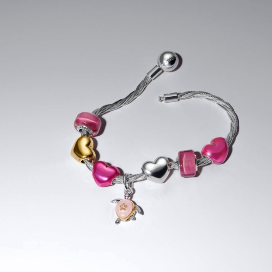 2026 m. kabantis karoliukas su laboratorijoje išaugintu deimantu „Rožinis jūrinis vėžlys“ - Pandora Lietuva