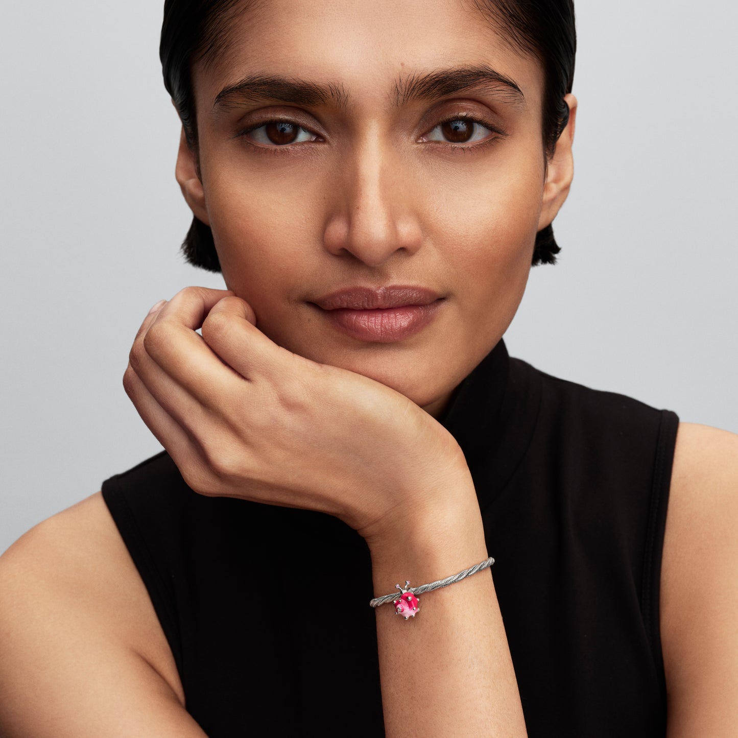 Karoliukas „Rožinė sraigė“