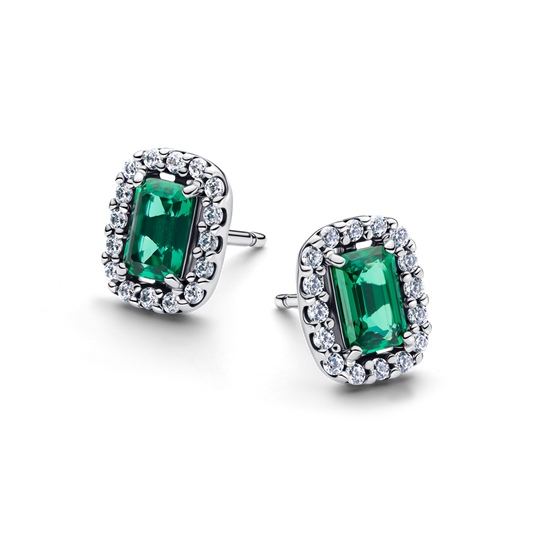 Spindintys įsmeigiami stačiakampio formos auskarai