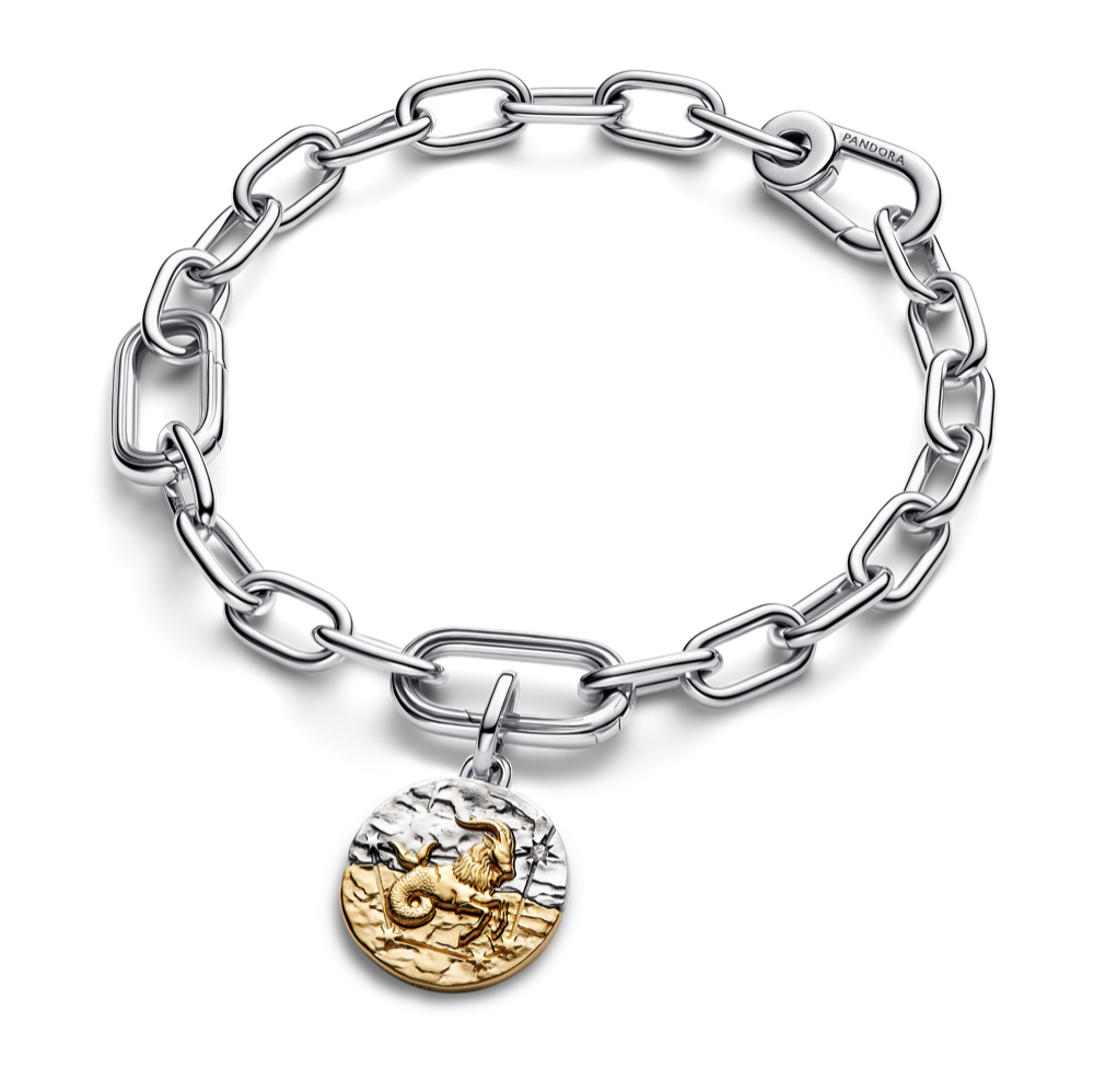 Ožiaragio zodiako ženklo medaliono karoliukas