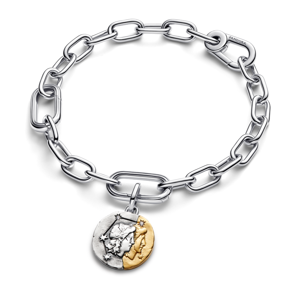 Dvynių zodiako ženklo medaliono karoliukas