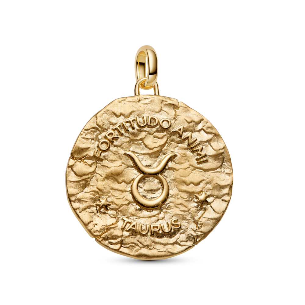 Didelis Jaučio zodiako ženklo medaliono karoliukas