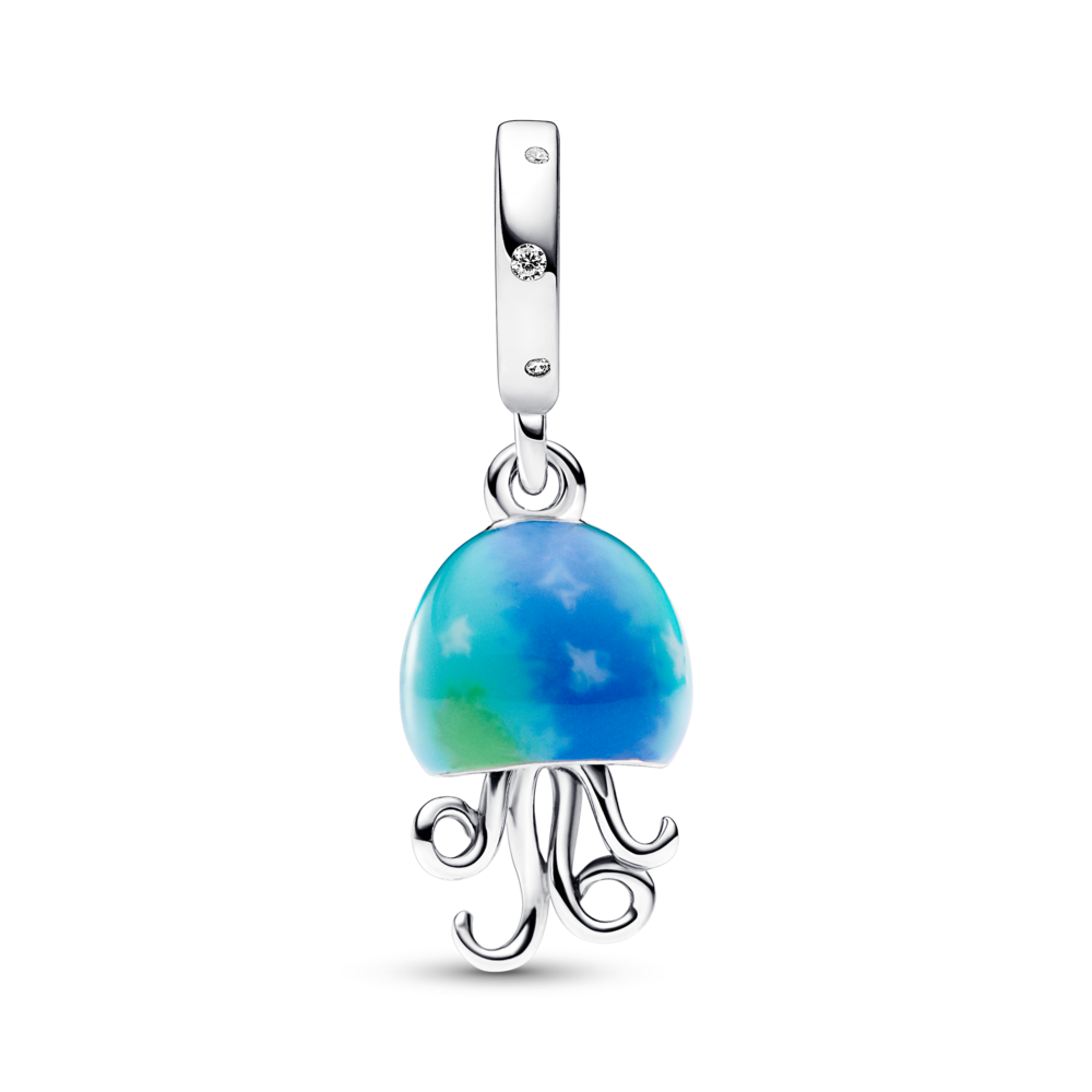 Spalvą keičiantis Colour-changing Jellyfish Dangle Charm