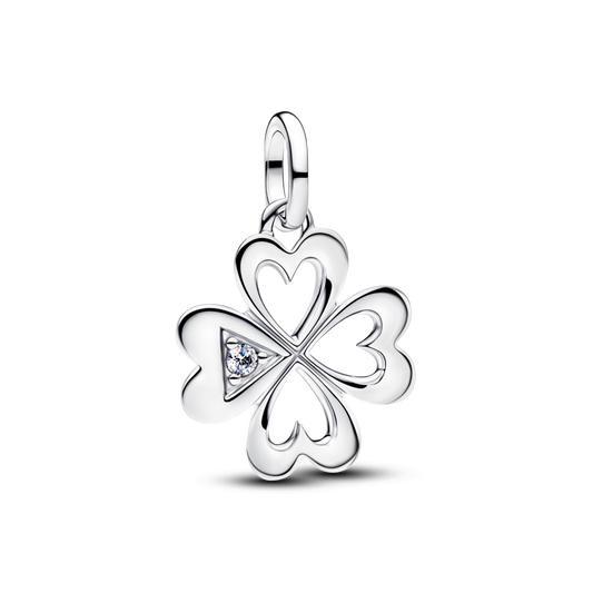 Karoliukas-medalionas „Keturlapis dobilas“