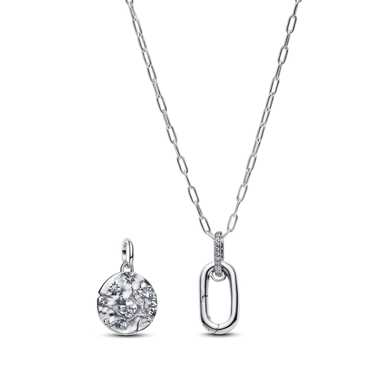 Vėrinys su medalionu „Sakuros žiedas“