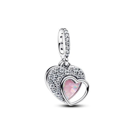 Dvigubas kabantis karoliukas „Graži mama“