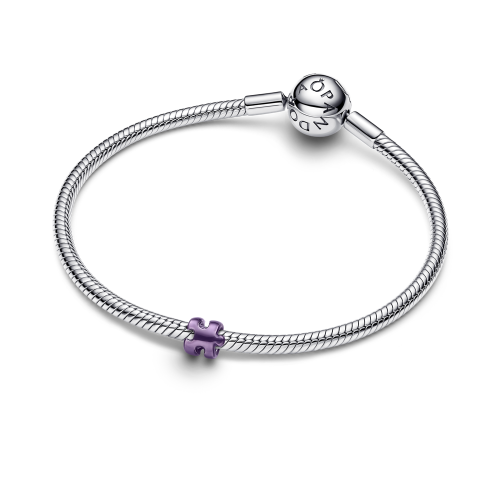 Violetinės dėlionės detalės mini karoliukas