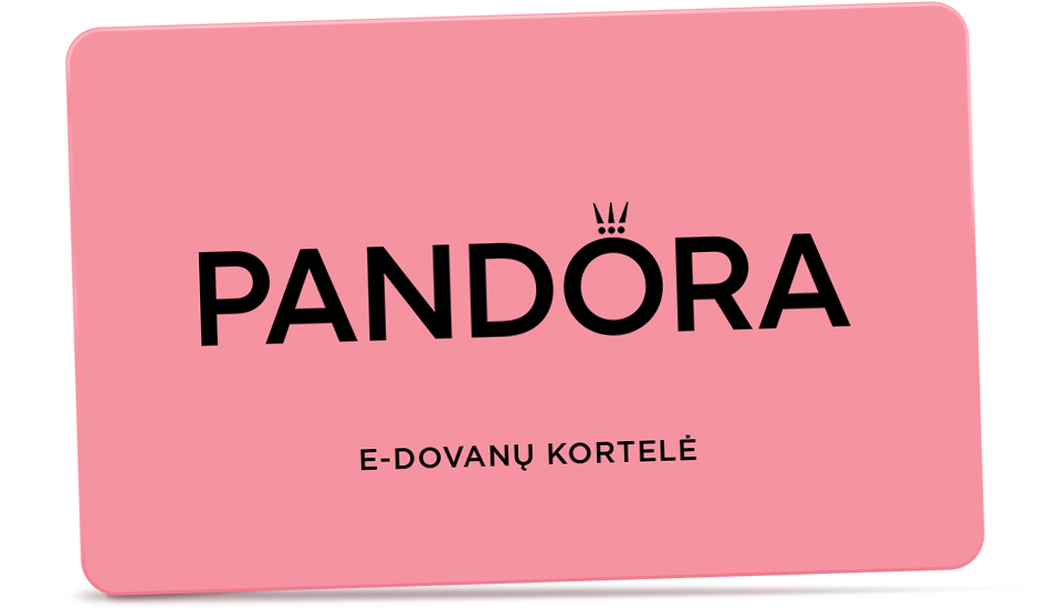 El. dovanų kortelė Pandora